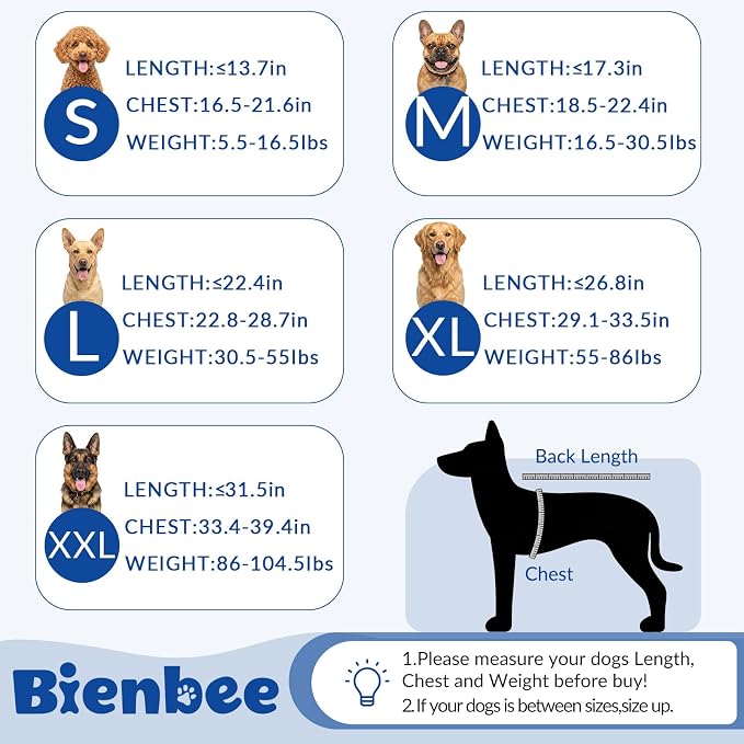 Bienbee Dog Bathrobe, Super Absorbent for Small to Large Dogs, Black L | Dog Robes with Soft Fleece, Warm & Cozy, Adjustable Fit, and Quick Drying Coat for Baths Swimming and Grooming