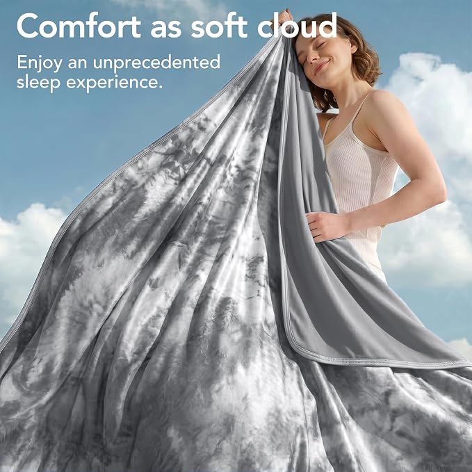 Cooling Blanket Twin 60"x80" for Hot Sleepers | Cold Summer Soft Blanket for Bed Couch and Travel Absorbs Heat Q-Max>0.35 Cool Lightweight Throw for Night Sweats Menopause