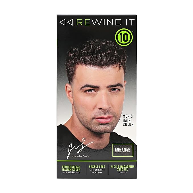 REWIND IT 10 Dark Brown Men's Hair Color