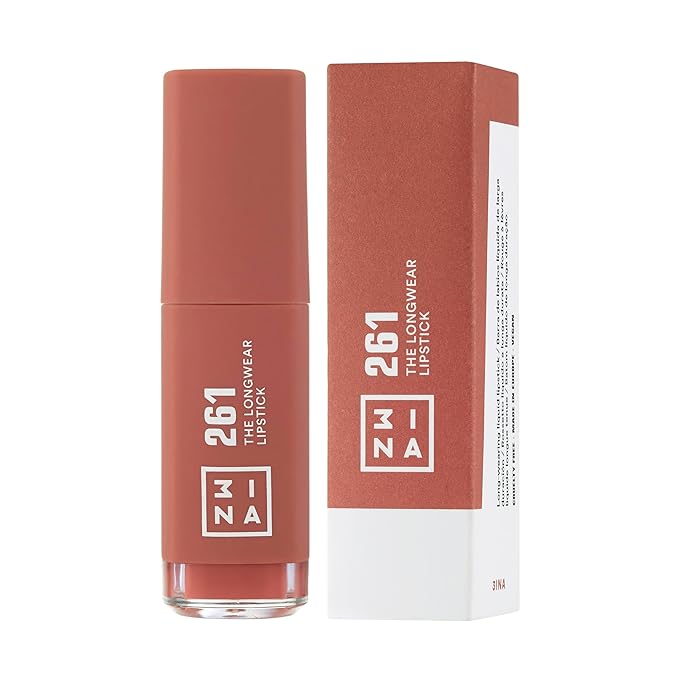 3INA The Longwear Lipstick - Matte Lipstick for Women - Moisturizing with 12-Hour Long Wear - Transfer-Proof and Highly Pigmented - 261-0.23 oz