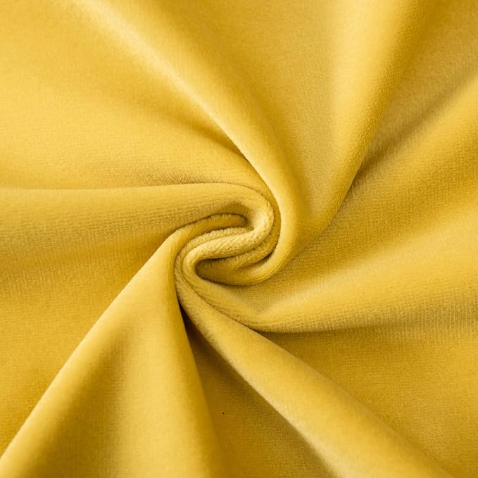 Yellow 28x28 Pillow Covers Decorative Velvet Throw Pillow Covers Set of 2 | JUSPURBET Luxury Cushion Covers with Invisible Zipper for Modern Couch Sofa Bed Living Room Bedroom Home Decor