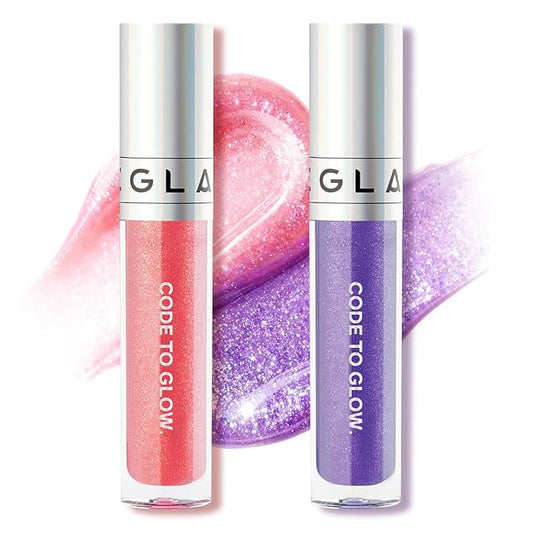 Glam Code Lip Gloss Set – Color-Changing Lip Gloss for Daily Glow – Glossy Lip Oil with Vitamin E & Shea Butter for Deep Hydration Lightweight, Non-Sticky & Sensitive Skin Friendly