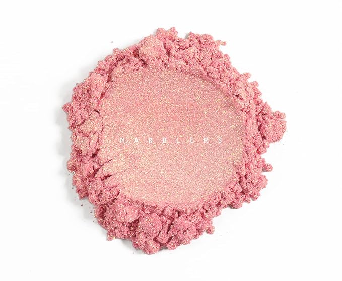 MARBLERS Chunky Natural Mica Powder [Blossom Pearl] 0.11oz (3g) | Highly Pigmented | Non-Toxic, Vegan, Cruelty-Free | Eyeshadow, Body Butter, Nail Polish, Nail Art | Party, Body, Face Makeup