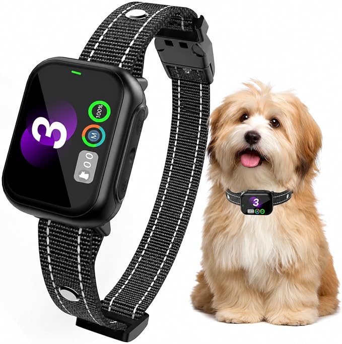 RPZ Automatic Dog Bark Collar for Small Medium Large Dogs 8-150 Lbs, Black