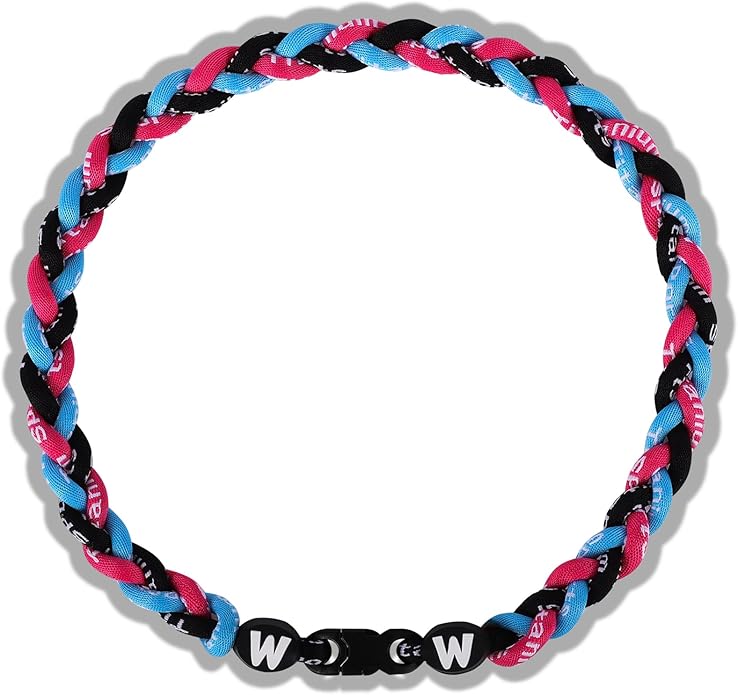 Premium 18inch Baseball Necklace w/Nylon Tri-Braided Rope Tornado Design