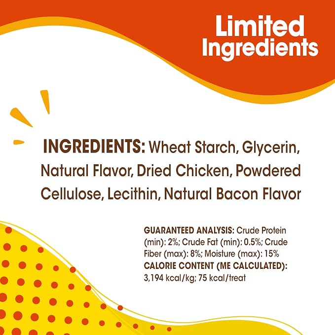 Nylabone Nubz Natural Dog Chew Treats for Small Dogs,Long Lasting Dog Chew Bones Made in USA,Chicken Flavor Breath Freshener Dental Chews,Small-Dog Bones for Dogs Up to 25 lbs.,16 Count (Pack of 4)