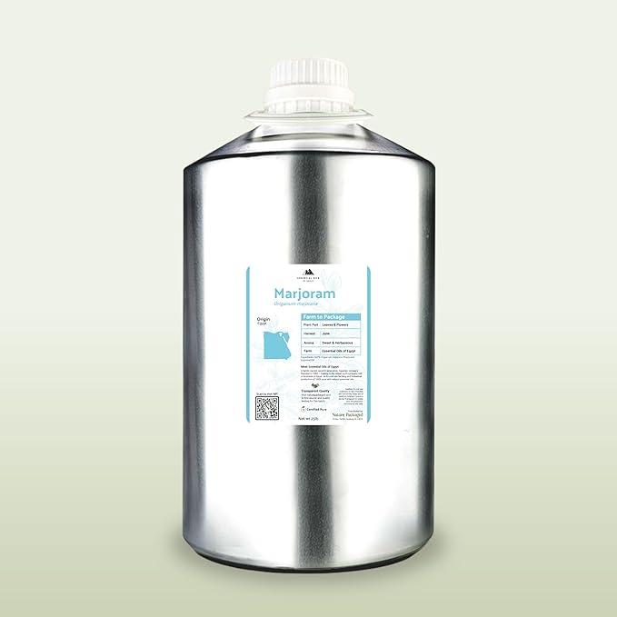 Marjoram Essential Oil - Aceite de Mejorana Direct from Egypt for Massage & Aromatherapy | Premium Therapeutic Grade (15ml)