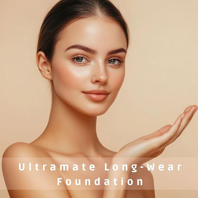 GA-DE Ultramate Long-Wear Foundation, 155 - Sweat-Resistant and No-Transfer Cream Foundation - Face Makeup for Flawless Ultra-Matte Finish - 1 oz