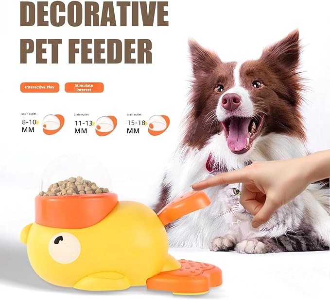 Small Dog Interactive Treat Dispenser Toy, Food Puzzle Slow Feeder | Interactive Slow Feeder Puzzle & Food Dispensing Toy, Mental Stimulation Puppy Chew Toy for Healthy Digestion & IQ Training