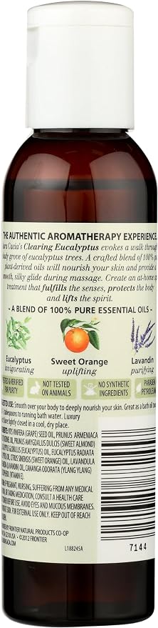 Aura Cacia Eucalyptus Massage Oil, 4 FZ