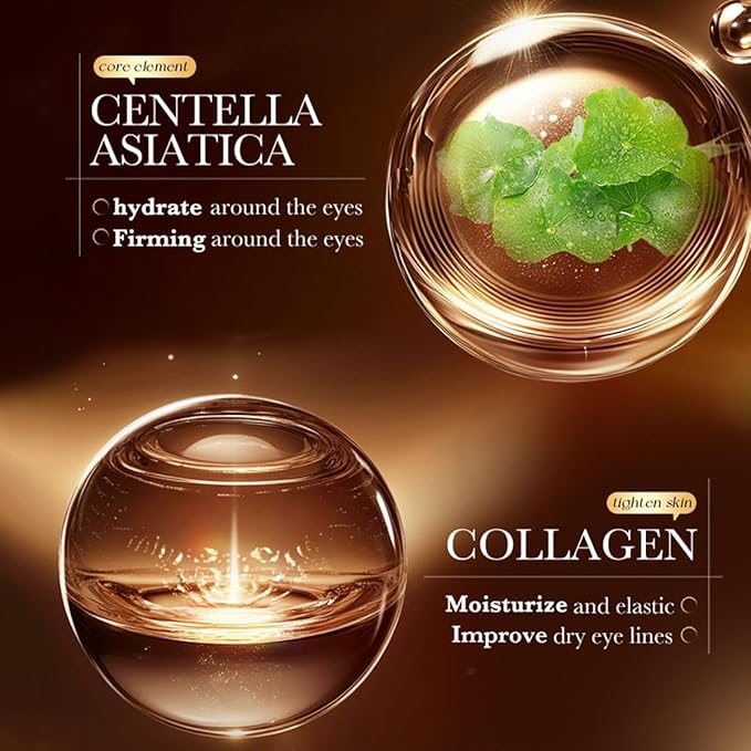 Seaweed Extract Under Eye Patches (80 Pieces) with Collagen & Hyaluronic Acid,Moisturizing Eye Mask for Dark Circle & Puffy Eyes & Bags & Wrinkles, Hydrating Under Eye Gel Mask for Fine Lines