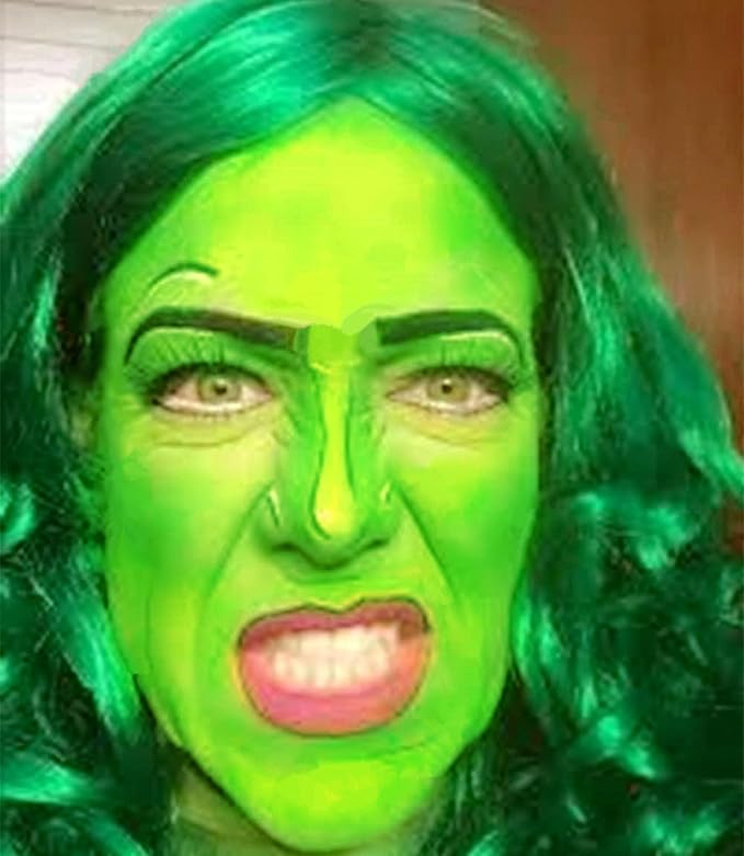 Go Ho Light Green Face Body Paint Stick,Water Based Washable Green Face Paint Stick,Non-toxic Full-coverage Cream Body Paint for Halloween Costumes Cosplay SFX Makeup