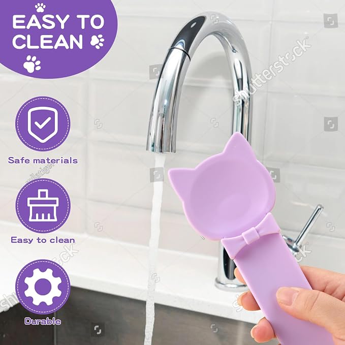 LICKJIMO-2PCS Cat Treat Feeder Spoon for Kitten churu(2 Colors) | big size