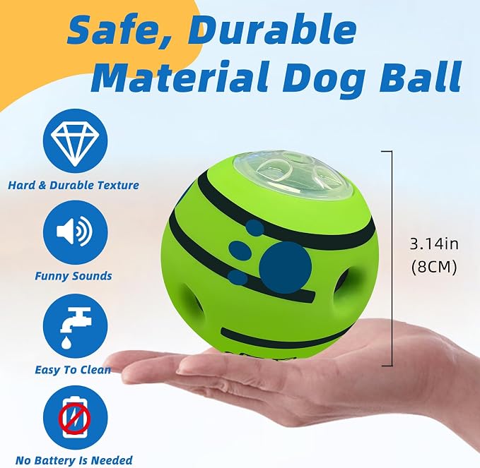 Interactive Puzzle Dog Treat Ball, S, 3.14 in (8 cm) | Treat Dispensing, Enrichment Toy