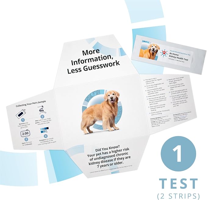Petivity At-Home Kidney Health Test Kit for Dogs, Powered by Purina - (Pack of 1)