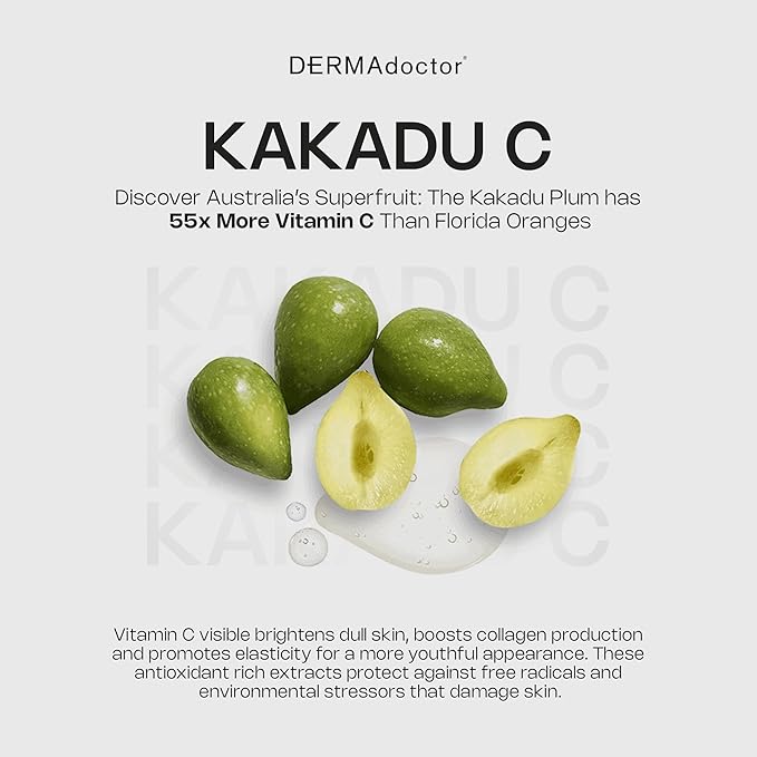 DERMAdoctor Vitamin C Face Cream for Aging Skin | Facial Moisturizer Wrinkle Cream with Vitamin C for Face - Targets Fine Lines, Wrinkles, Dullness, Aging, and Dehydrated Skin Daily moisturizer -1 oz