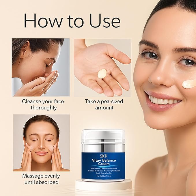 Face Moisturizer with Peptides, Collagen & Hyaluronic Acid – Anti-Wrinkle, Firming & Hydrating Daily Cream for All Skin Types, 1.7 oz