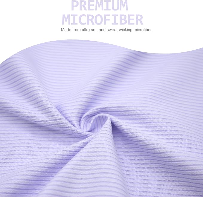 Eunzel Quick Dry Camping Towel, Microfibre Ribbed Towel Travel Towel 3 Sizes 1 Pack Fast Drying Towel Set for Camping, Beach, Gym, Sports, Yoga & Swimming Pool, Purple