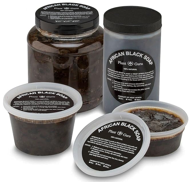 African Black Soap Paste 3.5 lbs. Bulk - 100% Raw Pure Natural From Ghana. Acne Treatment, Aids Against Eczema & Psoriasis, Dry Skin, Scars and Dark Spots. Great For Pimples, Blackhead.