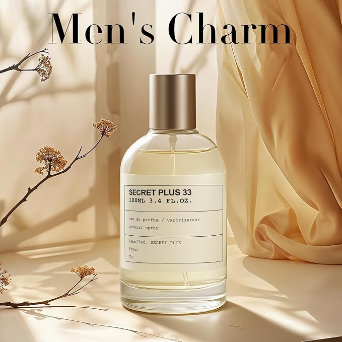 AFLUXE SECRET PLUS 33 Eau de Parfum for Men - 100ml - Long Lasting Cologne Spray, Gift of Power