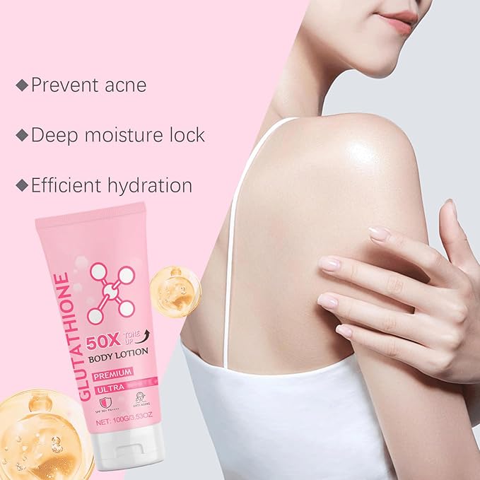 Glutathione 50x Tone Up Body Lotion,Glutathione Body Cream,All Over Body Scented Body Lotion (3, pcs)