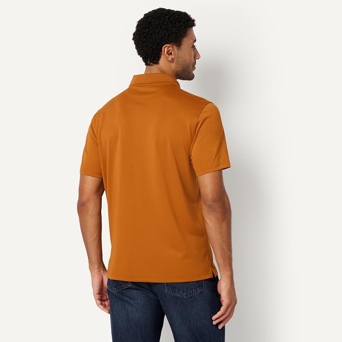 Amazon Essentials Men's Moisture Wicking Golf Polo Shirt, Short Sleeve, Slim-Fit, Quick-Dry, Active Wear