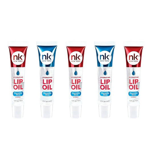 Nicka K Hydrating Lip Oil Nourishing Glass (GLOSS2PK-CHERRY3PK)