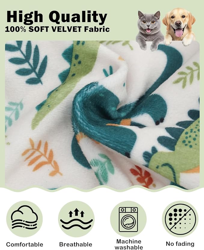 CuteBone Dinosaur Costume Dog Shirt, Stretchy Velvet T-Shirt Clothes for Small Dogs, Soft & Breathable Pet Tee Outfit Cat Apparel for Daily Wear, Cozy Pullover Design Puppy Fashion COSBX03S