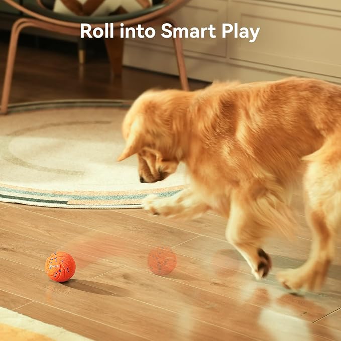 Cheerble Smart Interactive Dog Toy, Wicked Ball AIR, E-TPU Material | Automatic Moving, Bouncing, and Rotating, IPX7 Waterproof Rating, Active Rolling Ball for Puppy, Medium and Large Dogs