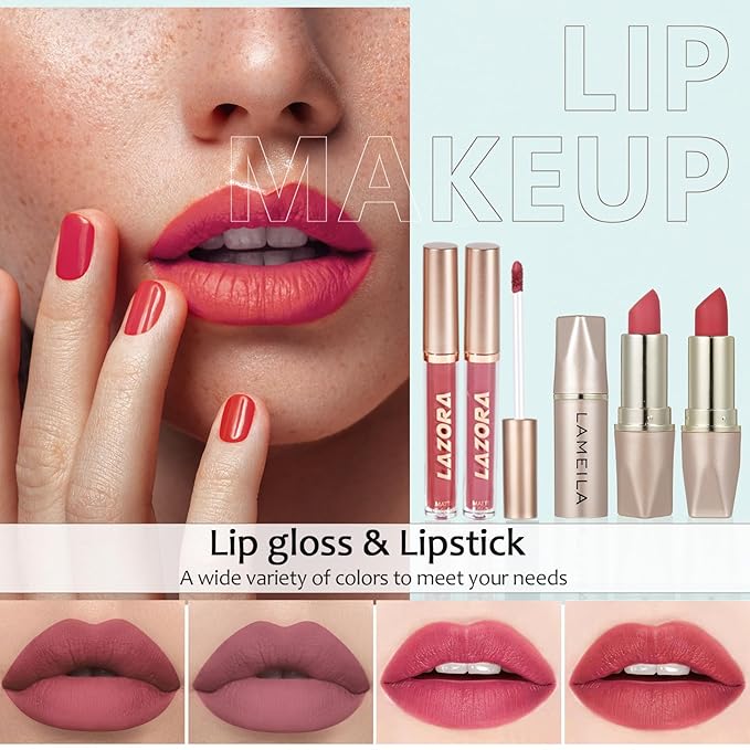Makeup Kit for Teens for Makeup Set for Teenagers 14-16 Includes 20 Colors Eyeshadow Palette Makeup Kit for Girls 10-12 Eyeliner Stamp Gift Set