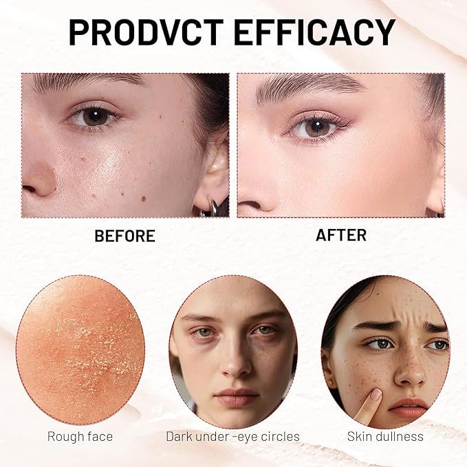 Foundation Stick,2 in 1 Dual-Ended Long-Lasting & Waterproof Concealer Korean Foundation Contour Sticks,Contouring Foundation with Brush,Full Coverage Matte Finish for Face Makeup(03LIGHT)