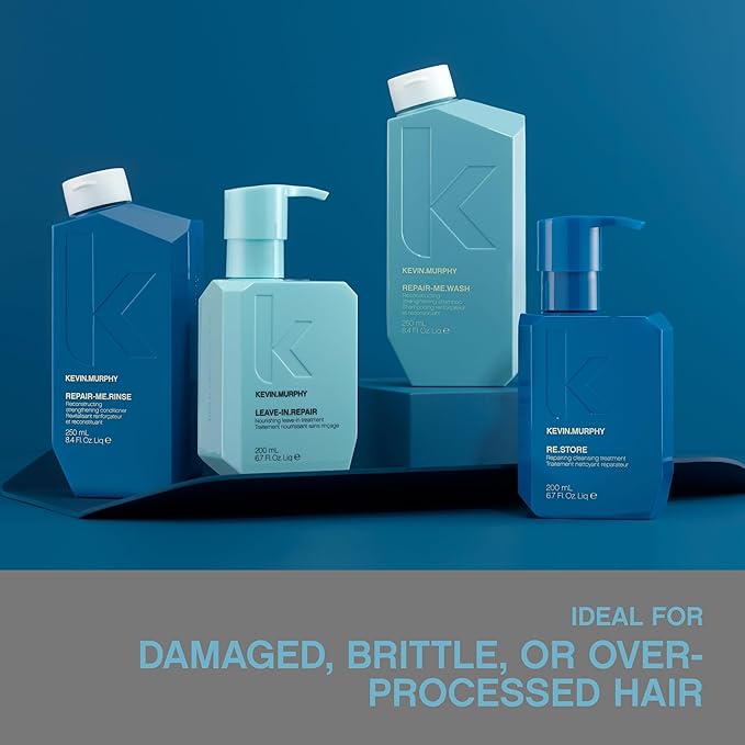 KEVIN.MURPHY REPAIR-ME.WASH - Moisturising Hair Repair Shampoo - Hydrating Frizz Control Shampoo - Sulphate & Paraben Free Hair Care - 250 ml / 8.4 fl oz (Pack of 2)