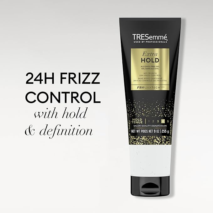 TRESemmé Hair Gel, Extra Hold | No Crunch | Frizz Control | Alcohol-Free | 5 oz Pack of 2