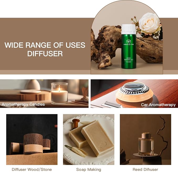 Lovely April Day 3.38 Fl Oz Essential Oil for Diffuser Orange & Lemon Scent | Humidifier | Revitalizing Musk & Wood Aromatherapy Oil Refill for Home, Yoga & Air Freshening