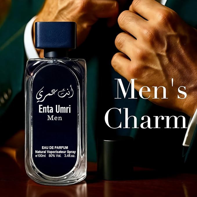AFLUXE Enta Umri Long-Lasting Cologne for Men | Fresh Citrus & Woody Scent | Eau de Toilette 100ml Spray | Day to Night Fragrance