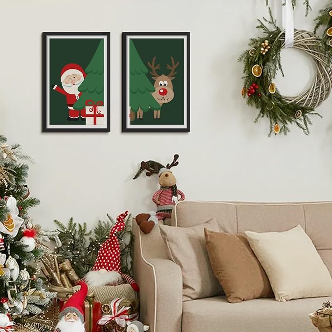 upsimples 12x18 Picture Frame, Gallery Wall Frames Set of 5, Black | Poster Frame Collage Wall Decor, 11x17 Picture Frame with Mat for Family, Baby, Hallway, Christmas