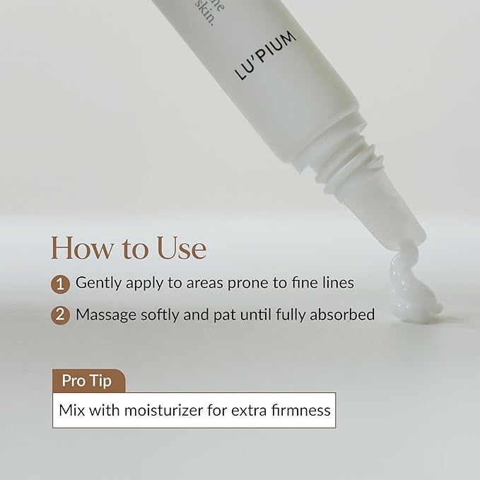 LU'PIUM Extreme Tension Eye Cream - Nourishing & Firming for Under Eye with Dark Circles, Tired Eye Care, 5 Vegan Phytomucin Korean Skincare (20ml/0.68 fl. oz.)