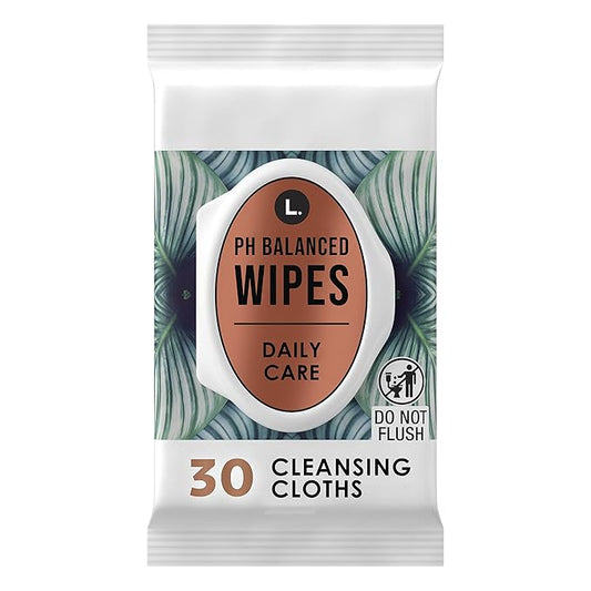 L. pH Balanced Wipes - Fragrance Free, 30 ct