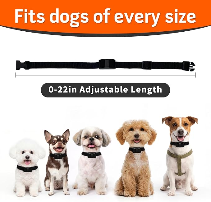 Lightweight Dog Training Collar with Remote for Small Dogs 5–15 lbs, Medium & Large Dogs, 1300FT Range, Waterproof, Rechargeable Training Device (Black)