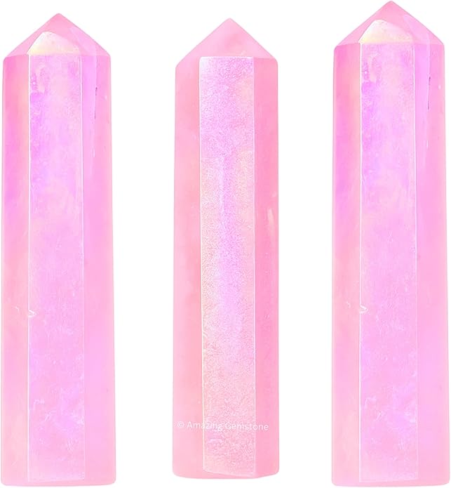 Amazing Gemstone Crystal Points Bulk Healing Crystals & Stones - Premium Single Terminated Healing Wand Point Bulk Crystals for Crafts, Crystal Grid, DIY Work