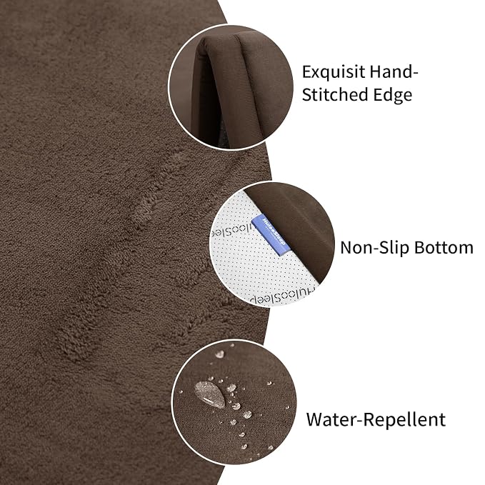 Baby Play Mat for Floor,1.3" Thick Memory foam Tummy Time Mat for Toddlers,Infants,kids,Water-Repellent Soft Nursery Rug ,71"×79" Extra Large Non Slip for Crawling&Yoga,Tatami Style for Living Room(Dark Brown)