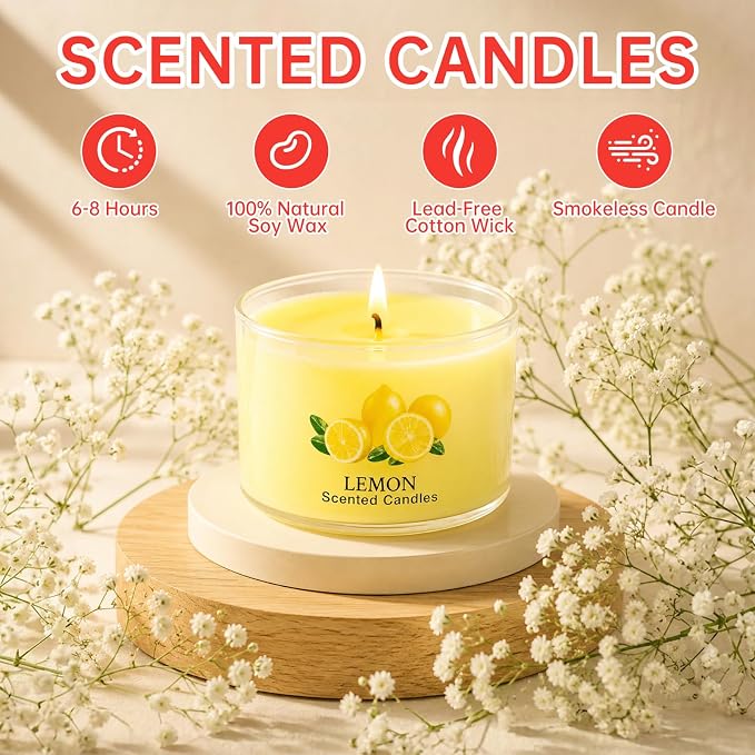 20 Pack Scented Candles, 1.6 oz Mini Candles Bulk, Small Candles Set with 10 Fragrances, Natural Soy Wax, Aromatherapy Gifts for Home Decor, Yoga, Relaxation, Women