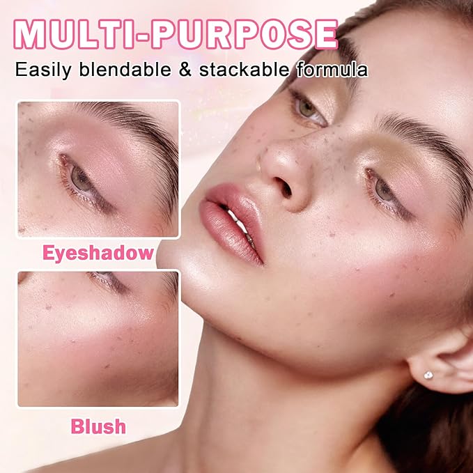 Glitter Eyeshadow Champagne Pearl Glow Single Eyeshadow,Ultra Fine Shimmer Eyeshadow Lightweight Sparkling Blendable Formula,Daily Multiuse Glossy Eyes Makeup (10 Cowboy)