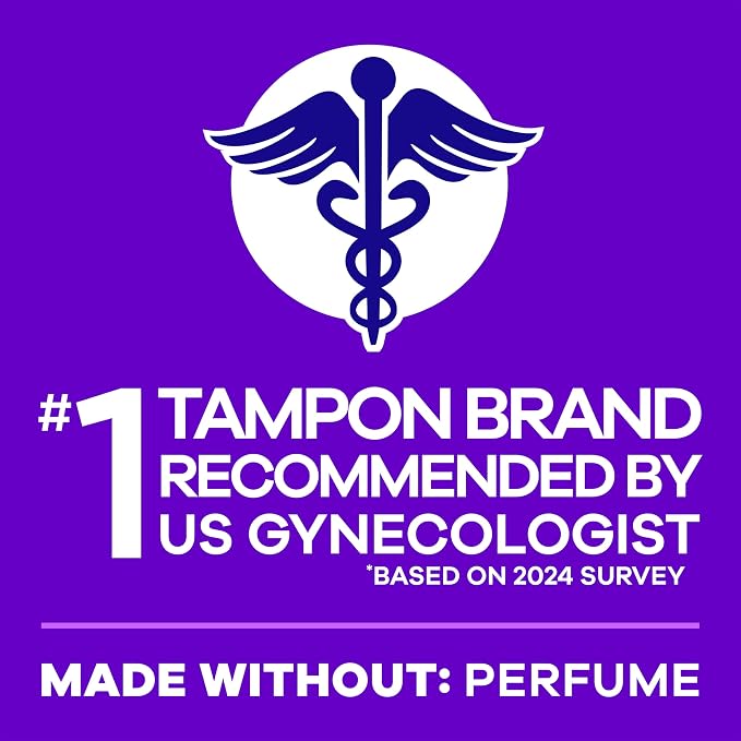 Tampax Radiant Tampons for Women,with LeakGuard Braid,Regular Absorbency,Unscented,84 Count (Pack of 2)