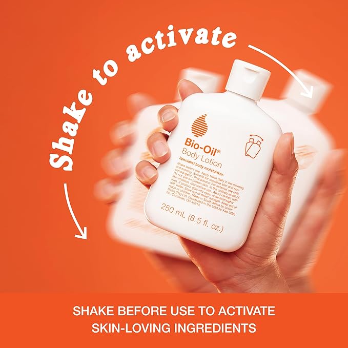 Bio-Oil Moisturizing Body Lotion for Dry Skin, Ultra-Lightweight High-Oil Hydration, with Jojoba, Rosehip, Shea, and Hyaluronic Acid, 8.5 Oz
