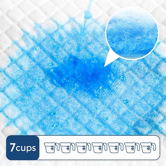 50 Count 28” x 34” XL Disposable Dog Pee Pads, Super Absorbent Leakproof Quick Drying Puppy Pee Pads for Dogs, Extra Large Disposable Dog Training Pads (Pack of 2)