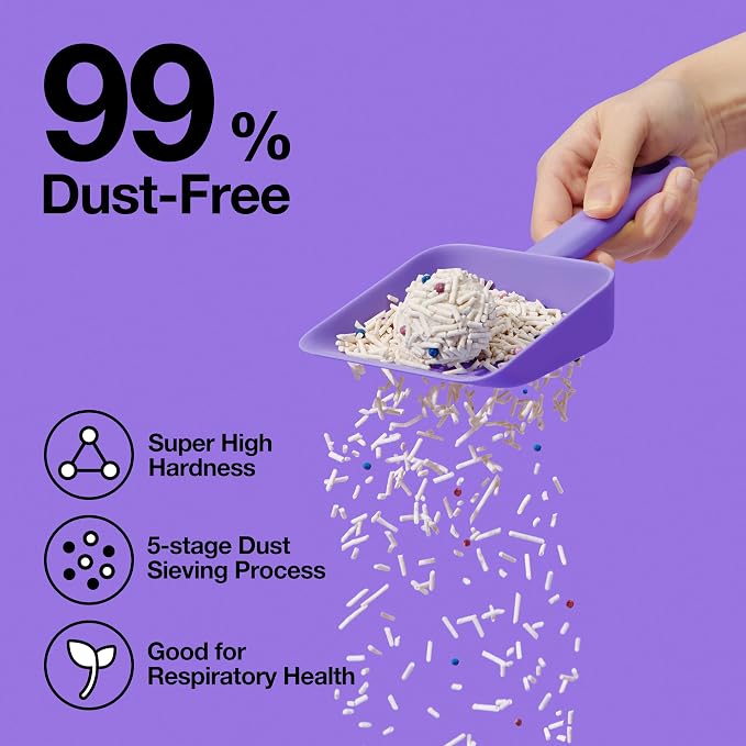 VETRESKA Tofu Cat Litter, Odor Control, Original 5.5lb×2bags | Natural Kitty Litter Strong Clumping Flushable Cat Litter Pellet Ultra Absorbent,Dust-Free,Low Tracking Deodorant Tofu Litter