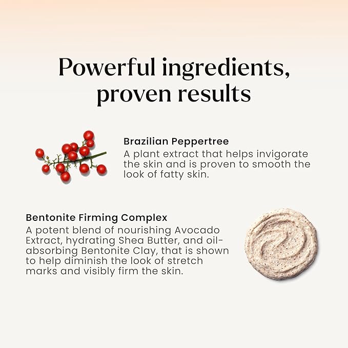 MAËLYS B-FLAT Belly Firming Cream for Women - Skin Tightening & Moisturizing Treatment with Shea Butter & Bentonite Clay - Smooths Look of Stretch Marks - Postpartum Body Care (3.4 Fl Oz)