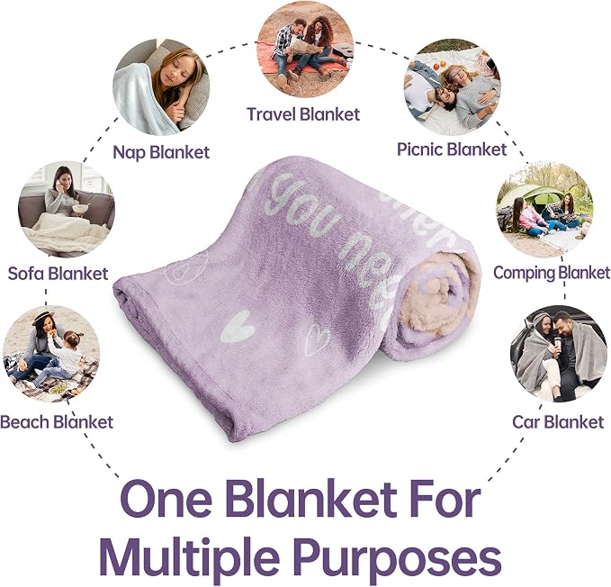 Get Well Soon Gifts for Women Men, Hug/Healing Blanket | Thinking of You/Cancer Care/Sympathy/After Surgery Gifts for Friends, Sister, Coworkers, Soft Throw Blankets 50'' x 60''