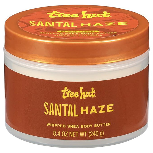Tree Hut Santal Haze Whipped Shea Body Butter, Hydrating & Nourishing Body Lotion with Natural Oils, Moisturizer for Soft & Smooth Skin, 8.4 Oz